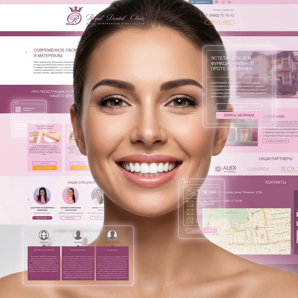 Создание сайта под ключ для стоматологии Royal Dental Clinic