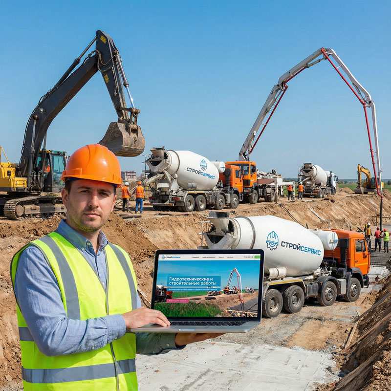 разработка корпоративного сайта СтройСервис